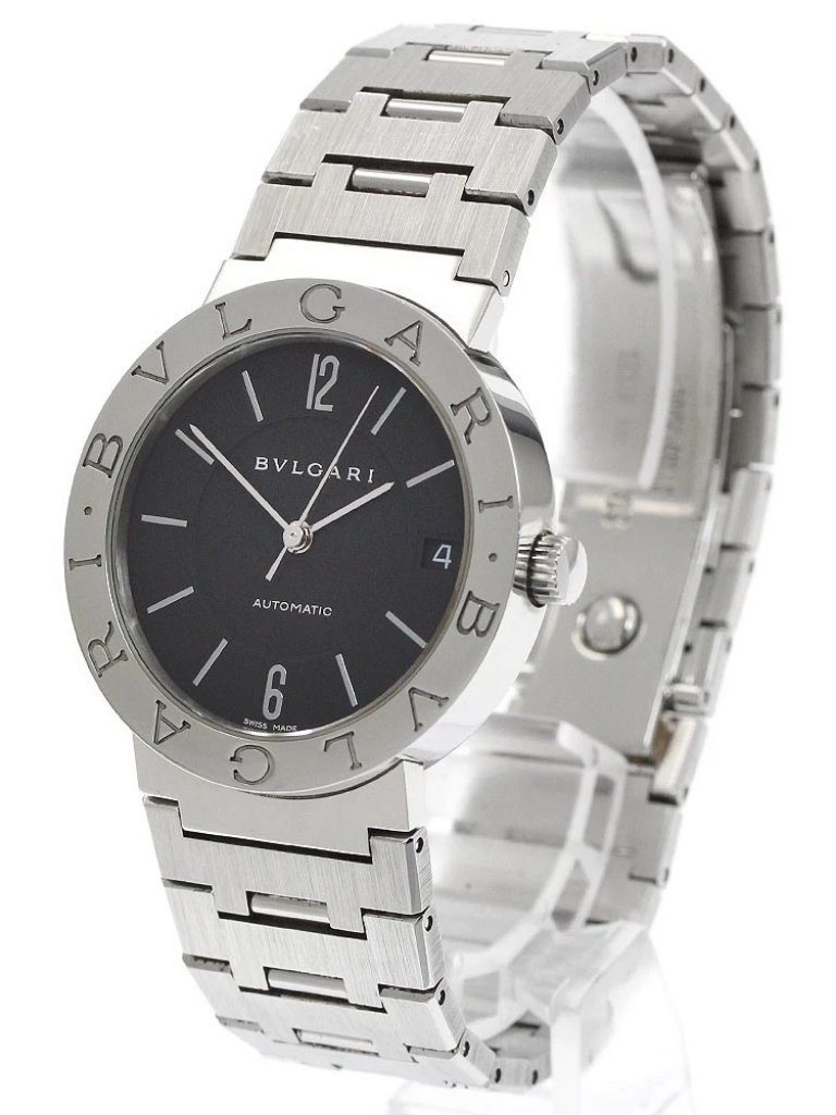 Bvlgari Bvlgaribvlgari Bb33ss Date Black Dial Automatic Mens Watch940022